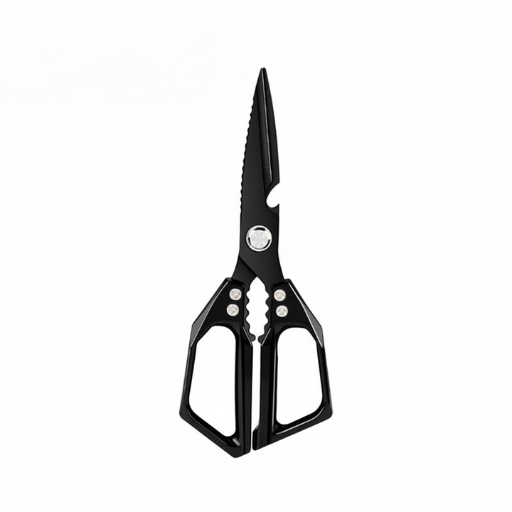 FALUVA Aura Multifunction Kitchen Shears - 7-in-1 Japanese Steel Black
