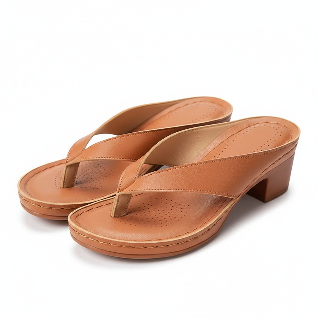 FALUVA Amara Chunky Heel Sandals