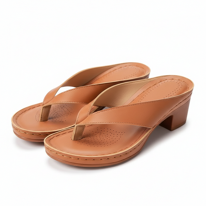 FALUVA Amara Chunky Heel Sandals