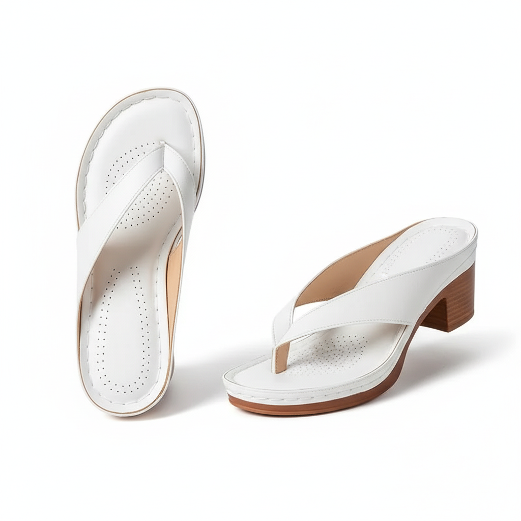 FALUVA Amara Chunky Heel Sandals