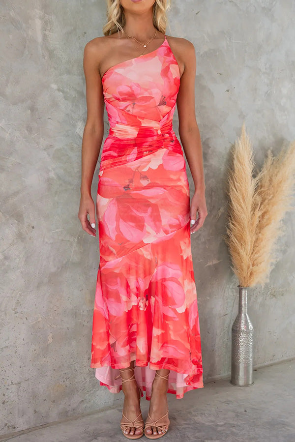 FALUVA Ayla One Shoulder Maxi Dress