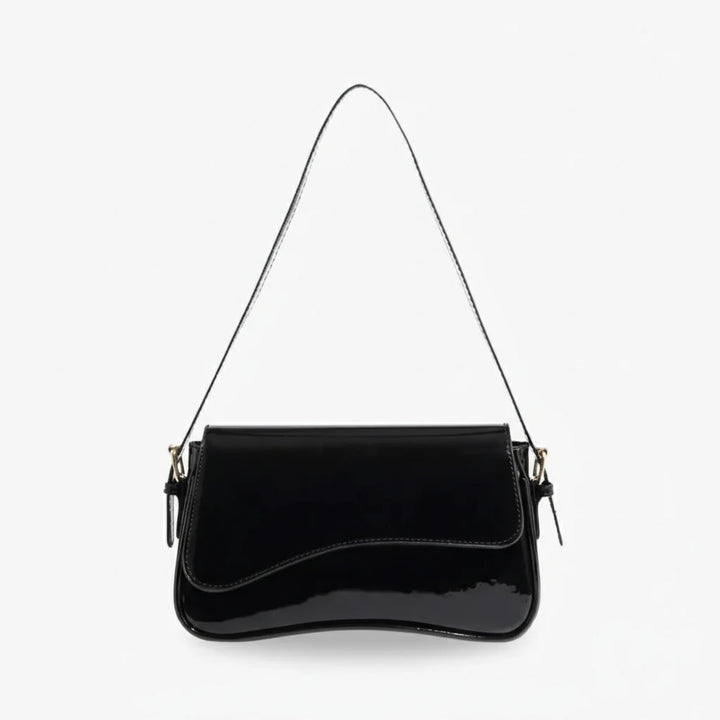 FALUVA Bianca Crossbody Bag Glossy Black