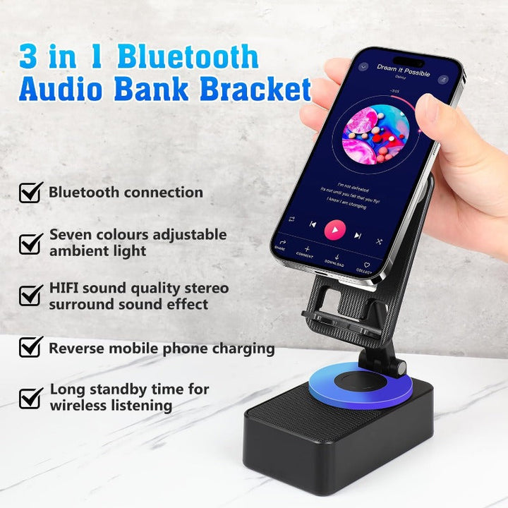 FALUVA Cue 3-in-1 Speaker Stand - Foldable Power Bank