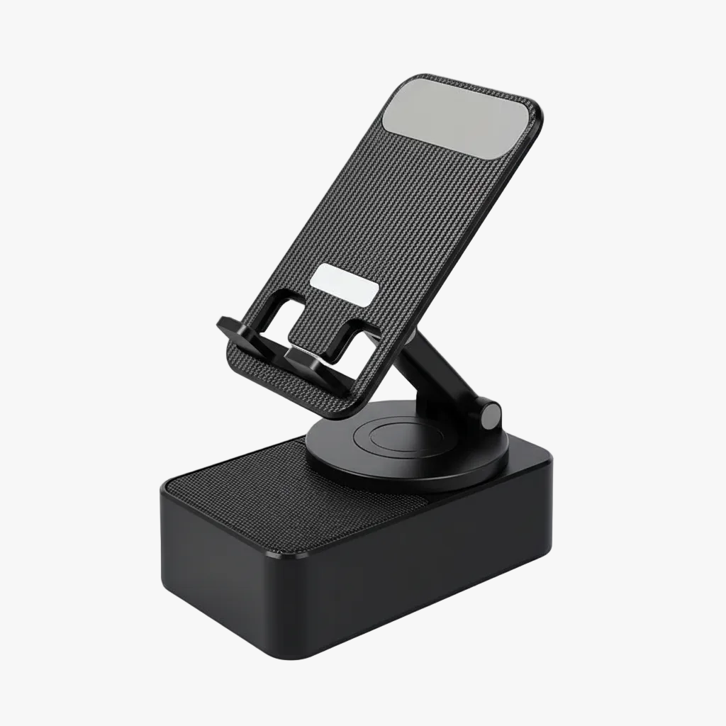 FALUVA Cue 3-in-1 Speaker Stand - Foldable Power Bank Black