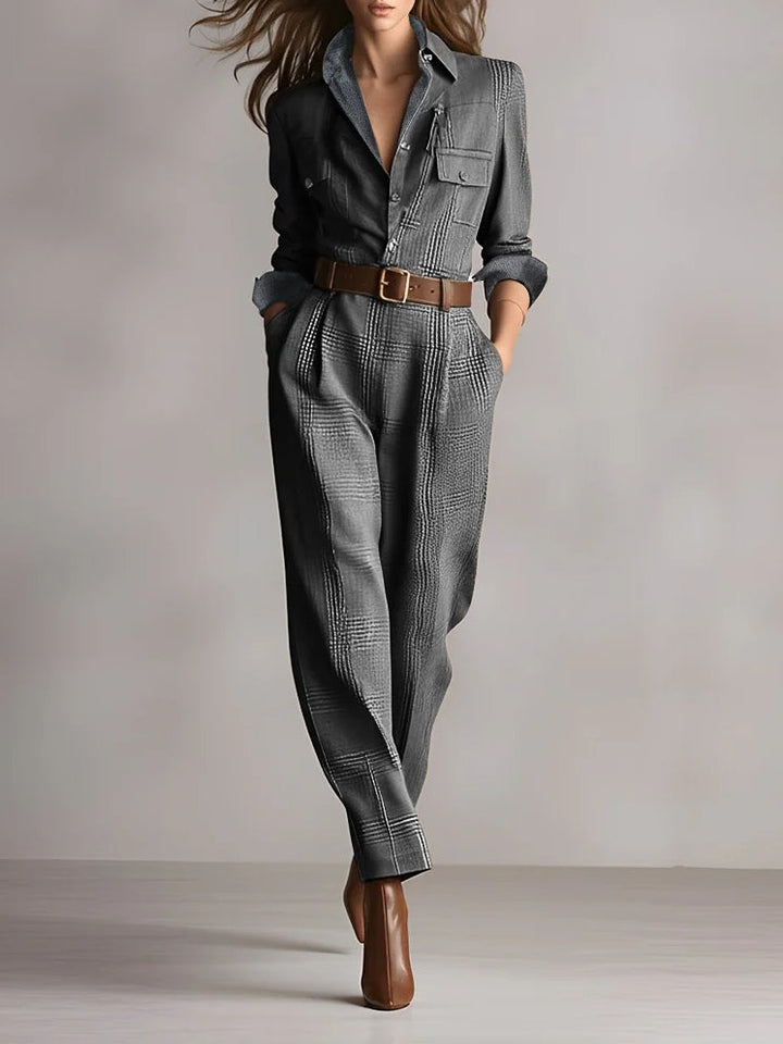 FALUVA Elara Tweed Jumpsuit