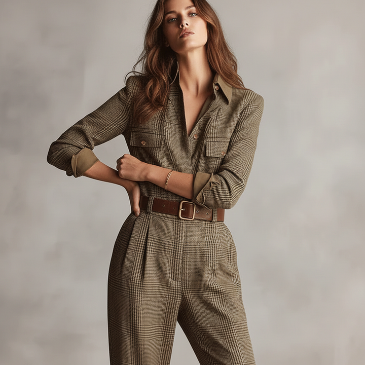 FALUVA Elara Tweed Jumpsuit