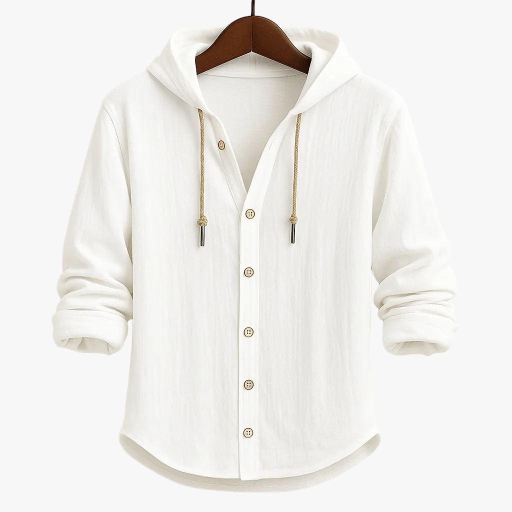 FALUVA Elias Hoodie Shirt White