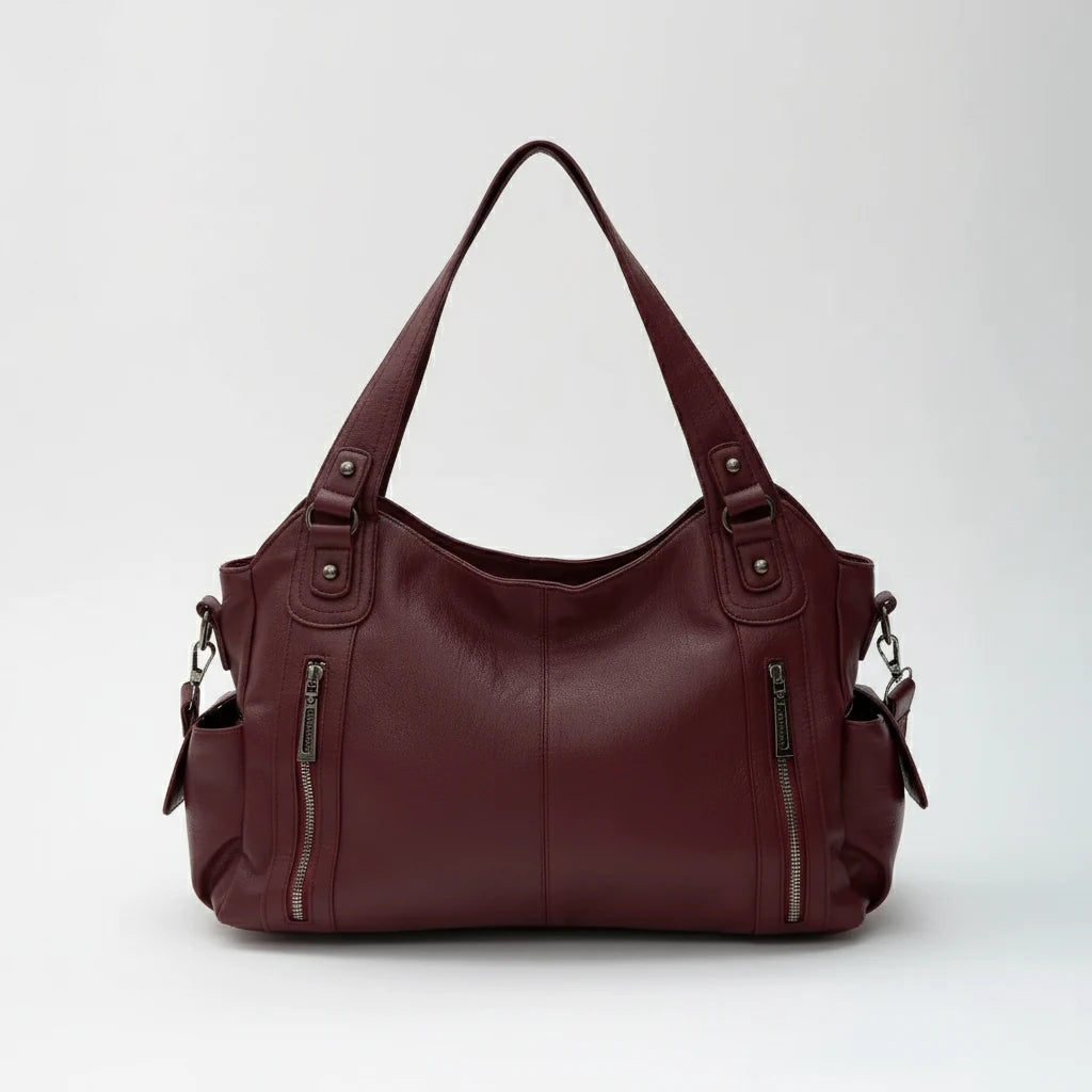 FALUVA Elise Crossbody Bag Burgundy