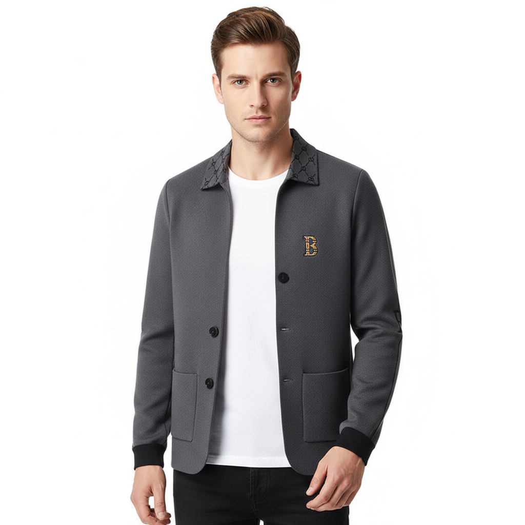 FALUVA Enzo Cashmere Cardigan Gray