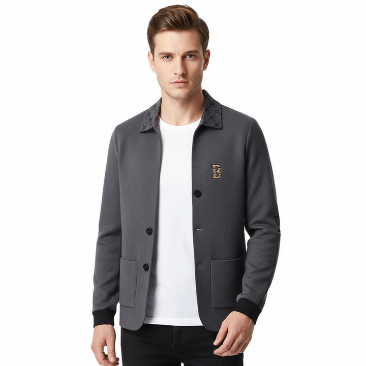 FALUVA Enzo Cashmere Cardigan Gray