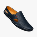 FALUVA Enzo Leather Sandals Navy