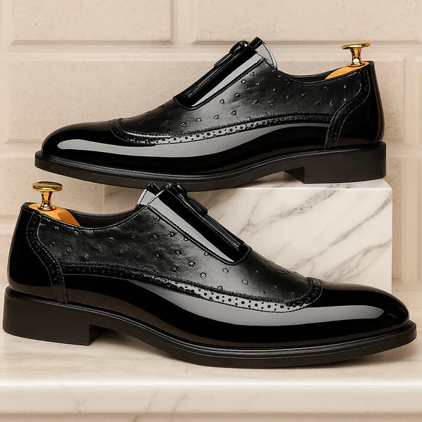 FALUVA Felix Oxford Shoes - Ostrich Leather