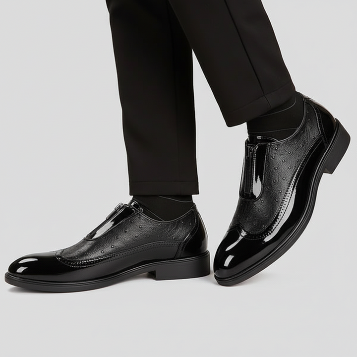 FALUVA Felix Oxford Shoes - Ostrich Leather