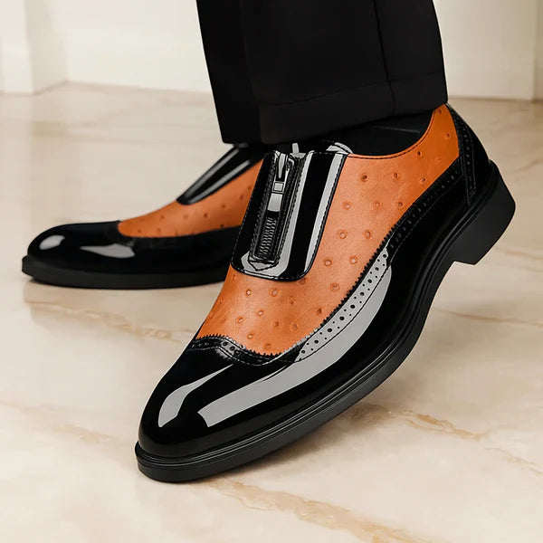 FALUVA Felix Oxford Shoes - Ostrich Leather