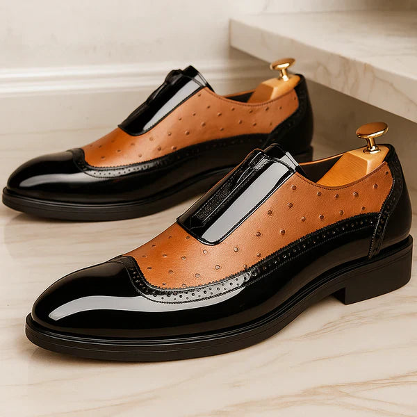 FALUVA Felix Oxford Shoes - Ostrich Leather