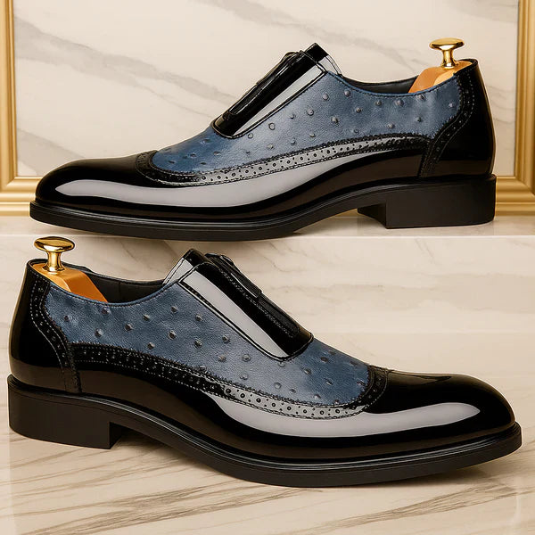 FALUVA Felix Oxford Shoes - Ostrich Leather