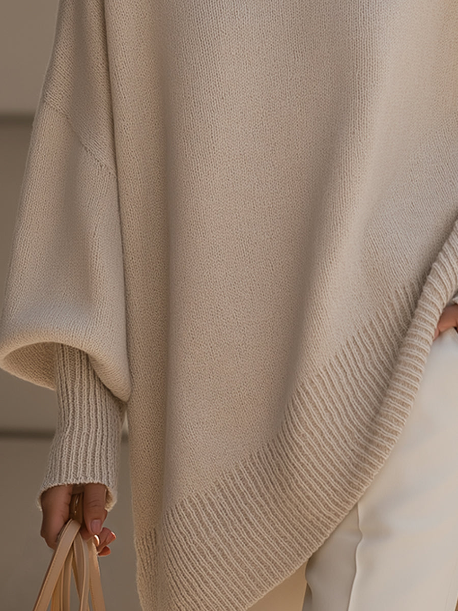 FALUVA Gey Sweater - Elegant Graceful Silhouette