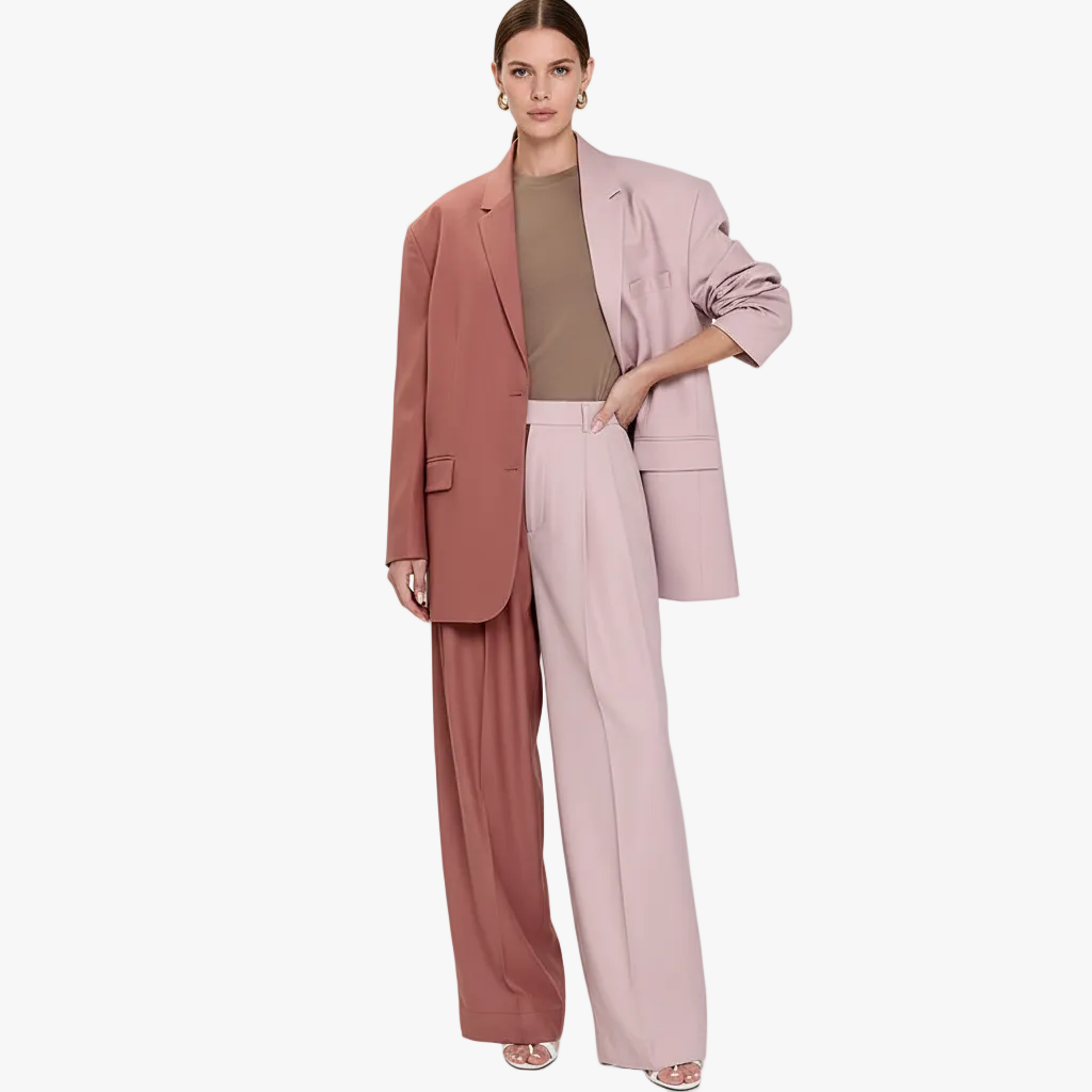 FALUVA Giy Blazer and Pants Set Pink