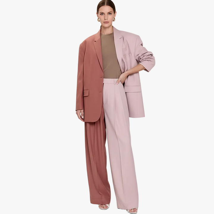 FALUVA Giy Blazer and Pants Set Pink