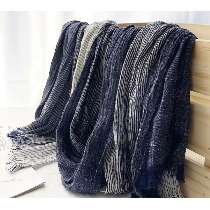 FALUVA Hubert Scarf - Cannes Harbor Striped Design