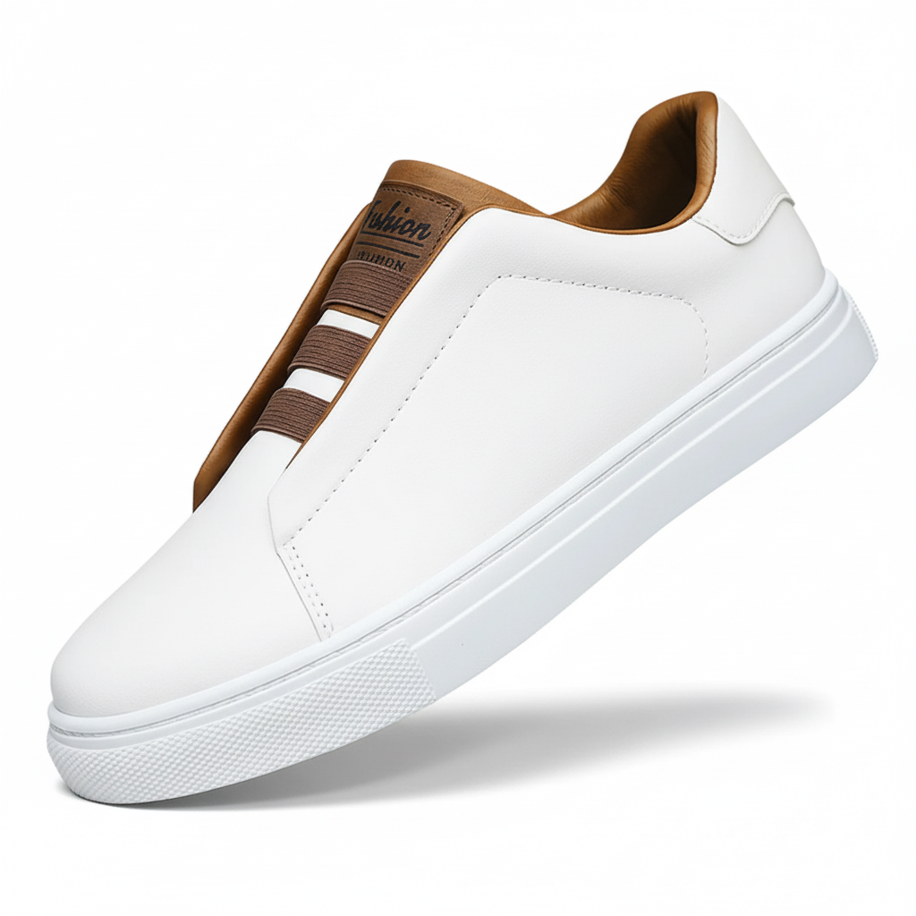 FALUVA Jeff Leather Sneakers White