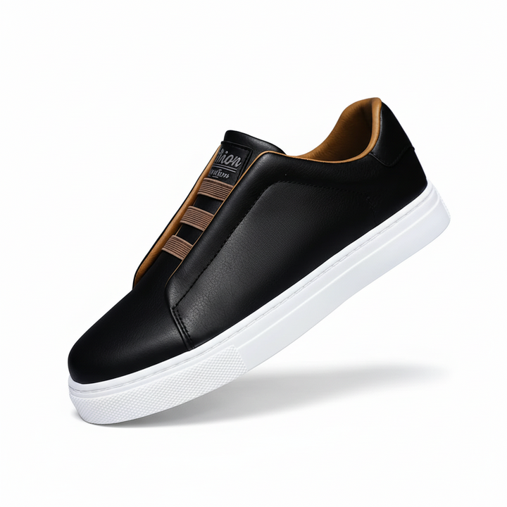 FALUVA Jeff Leather Sneakers Black