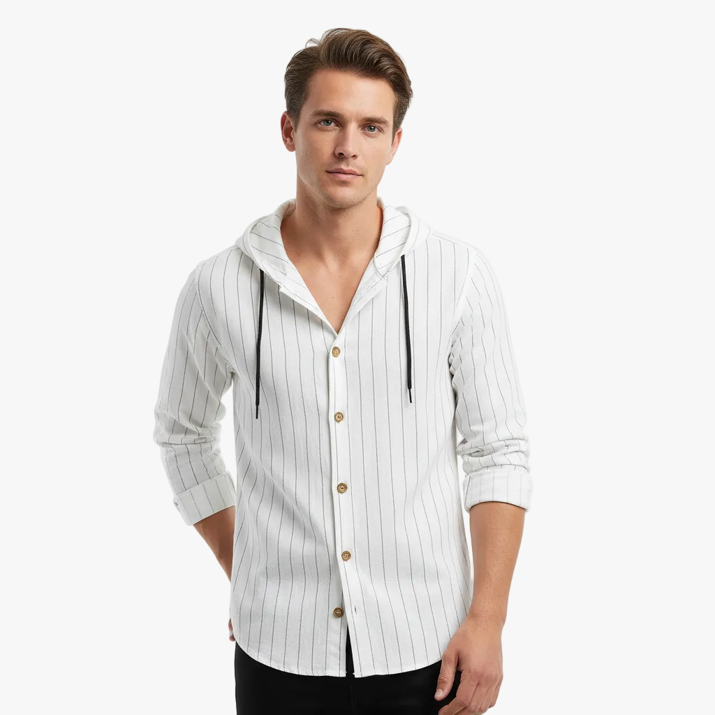 FALUVA Julian Hoodie Shirt White