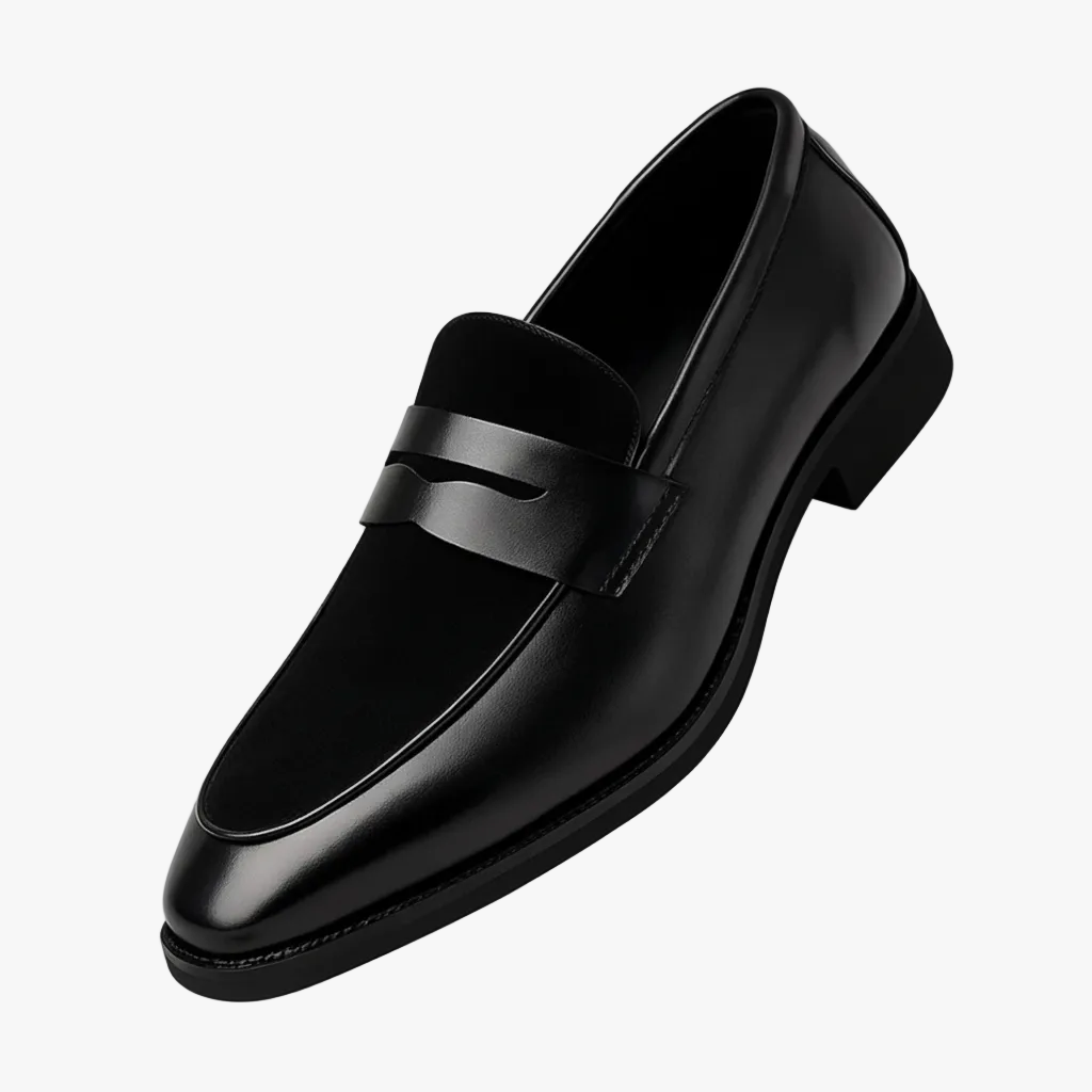 FALUVA Lemuel Penny Loafers Black