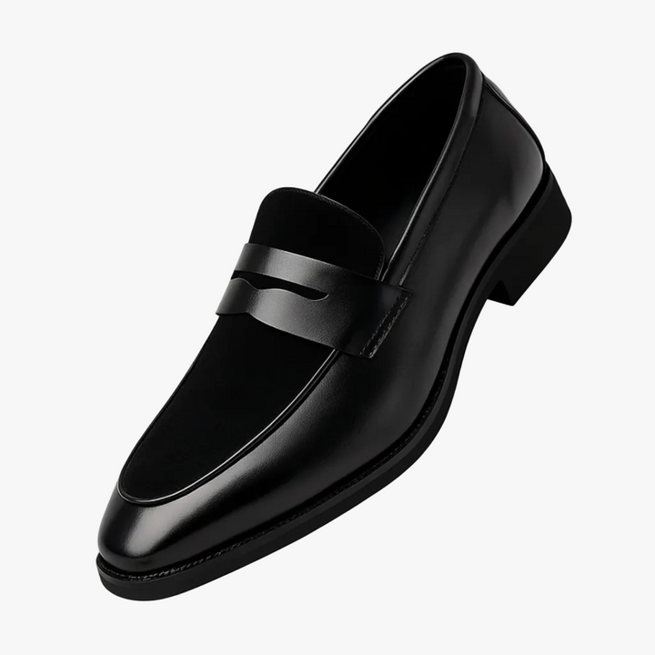 FALUVA Lemuel Penny Loafers Black
