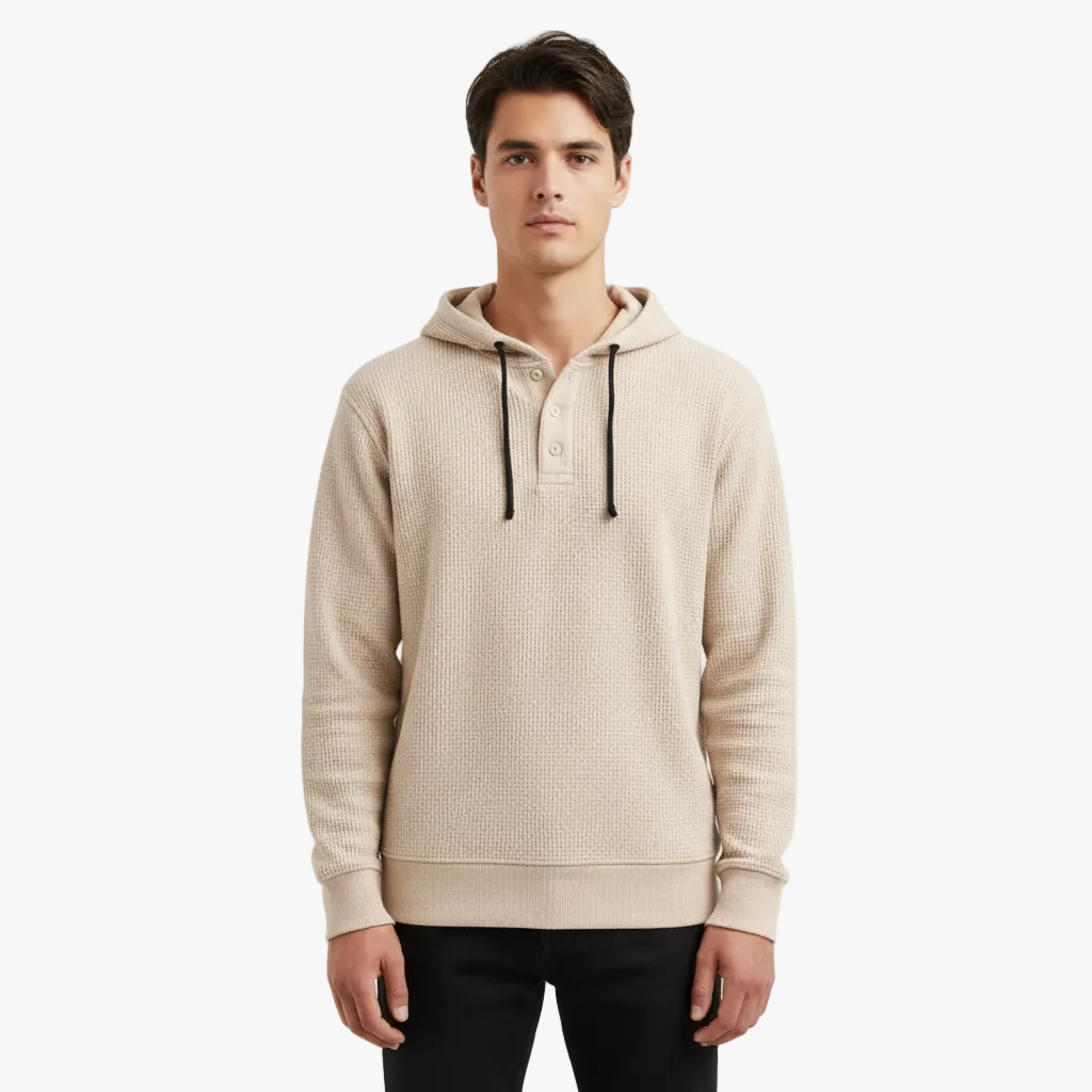 FALUVA Luca Waffle Hoodie Brown