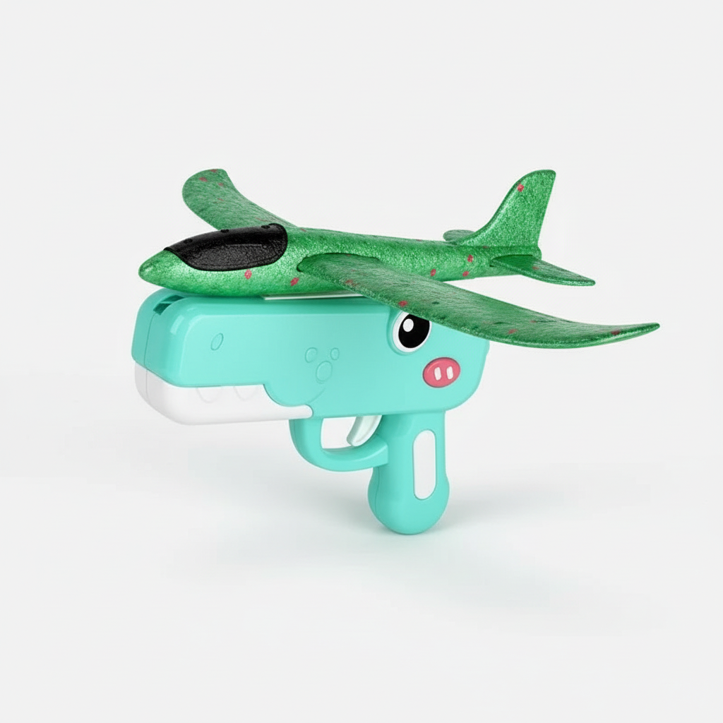 FALUVA Lumi Dino Glider Launcher Toy Green
