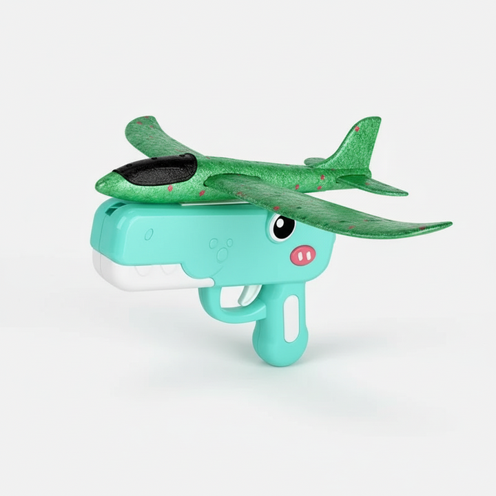 FALUVA Lumi Dino Glider Launcher Toy Green