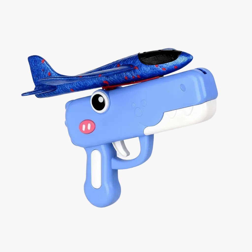 FALUVA Lumi Dino Glider Launcher Toy 3-Color Combo (Blue + Red + Green)