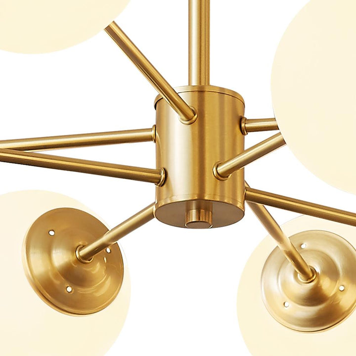 FALUVA Lumi Glass Globe Chandelier - Mid-Century Modern
