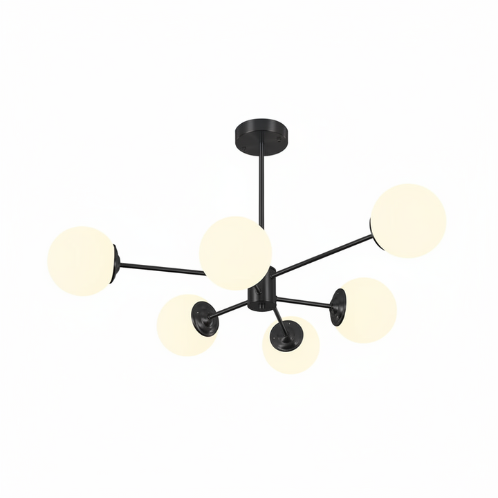 FALUVA Lumi Glass Globe Chandelier - Mid-Century Modern