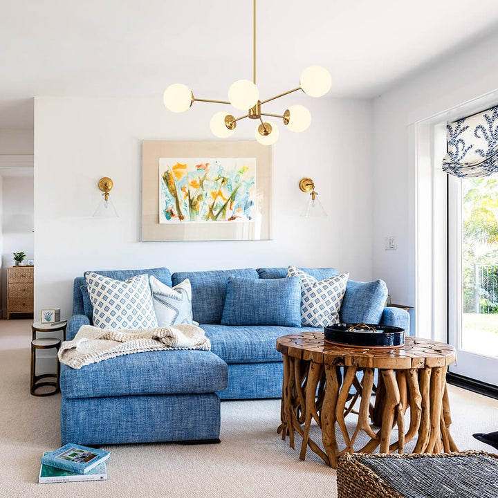 FALUVA Lumi Glass Globe Chandelier - Mid-Century Modern