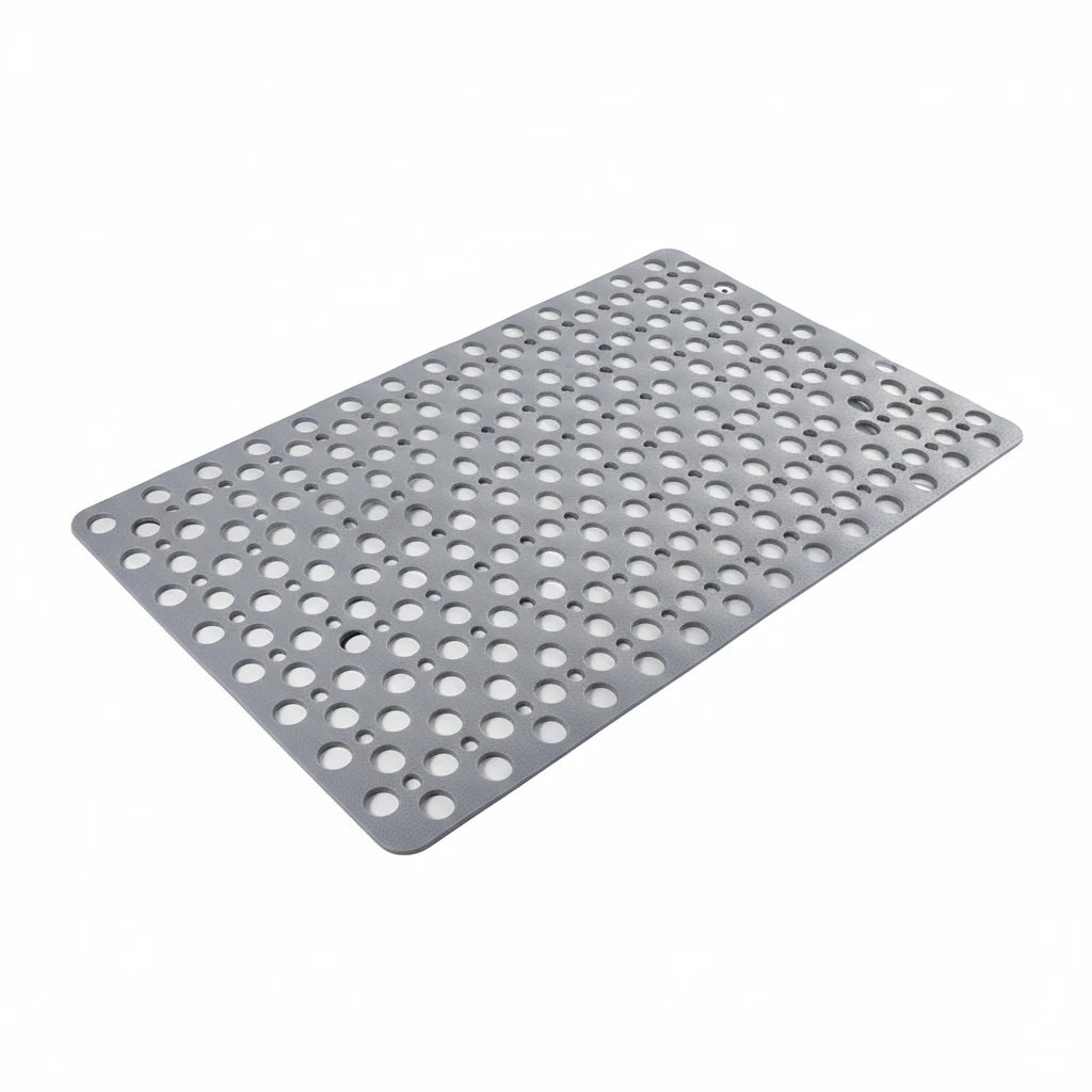 FALUVA Luxury Non-Slip Shower Mat with Hygienic Protection Gray