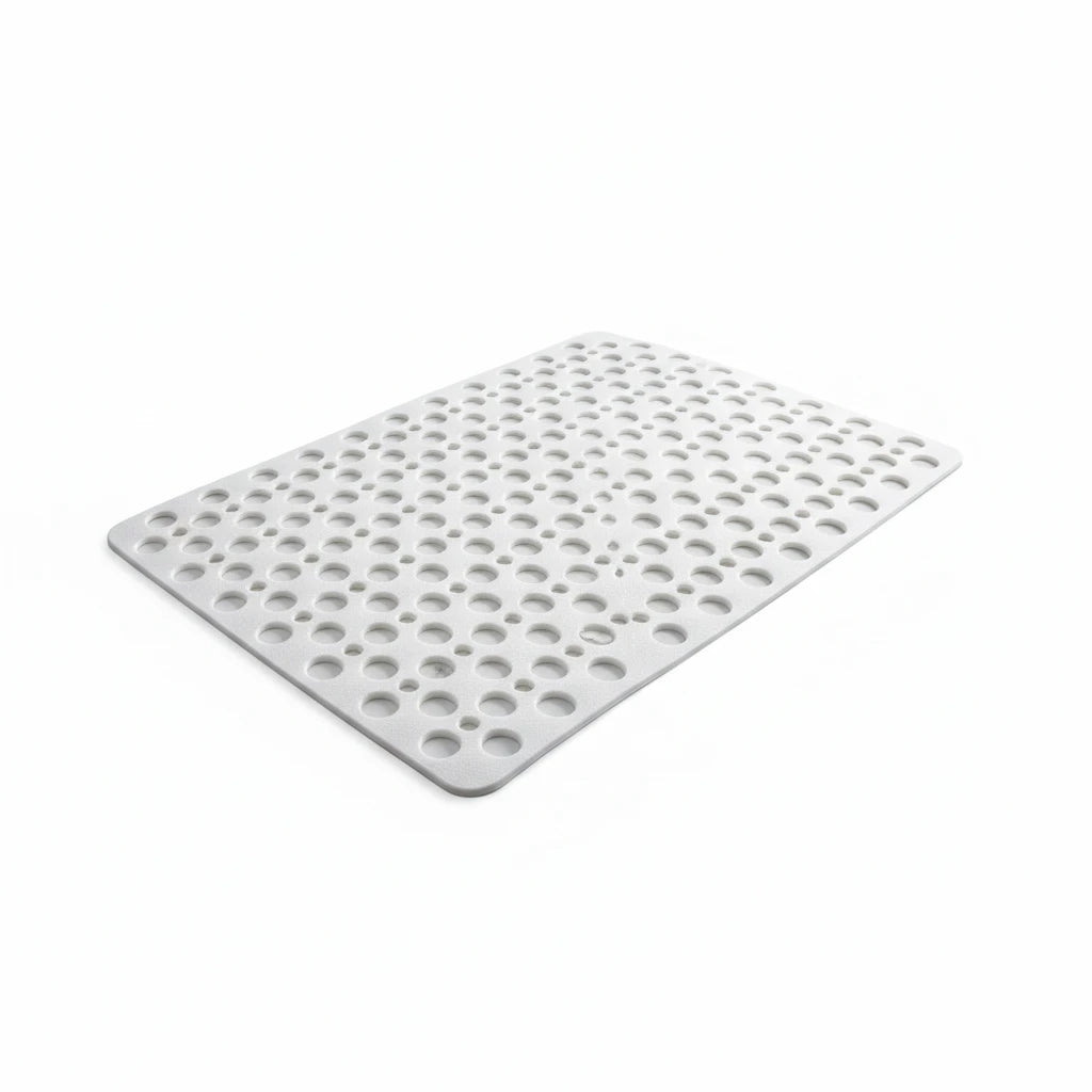 FALUVA Luxury Non-Slip Shower Mat with Hygienic Protection White