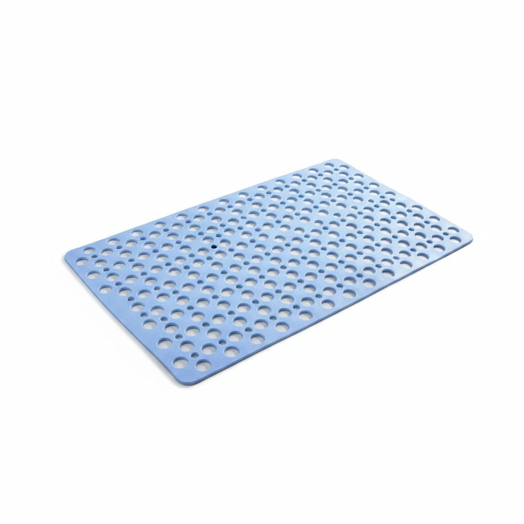 FALUVA Luxury Non-Slip Shower Mat with Hygienic Protection Blue