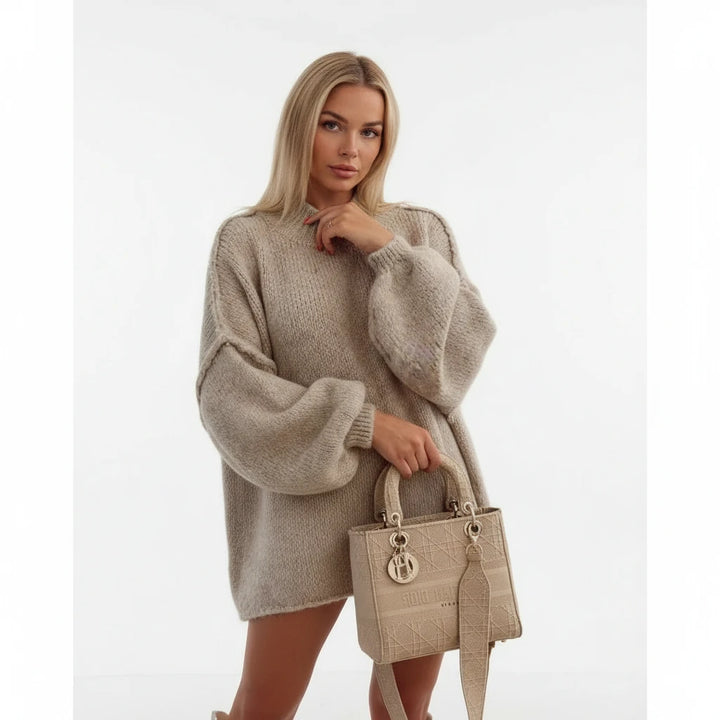 FALUVA Malia Knit Jumper - Elegantly Designed Brown