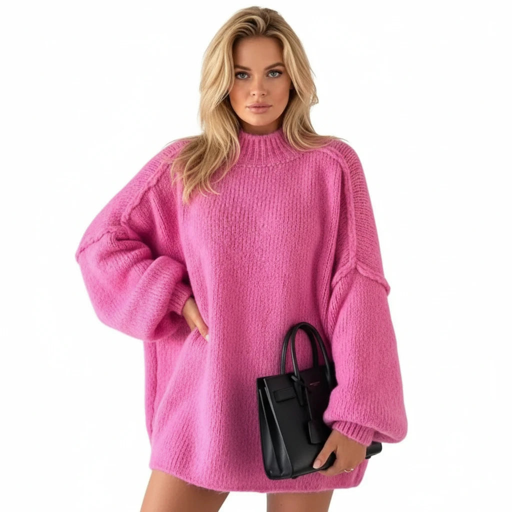 FALUVA Malia Knit Jumper - Elegantly Designed Pink