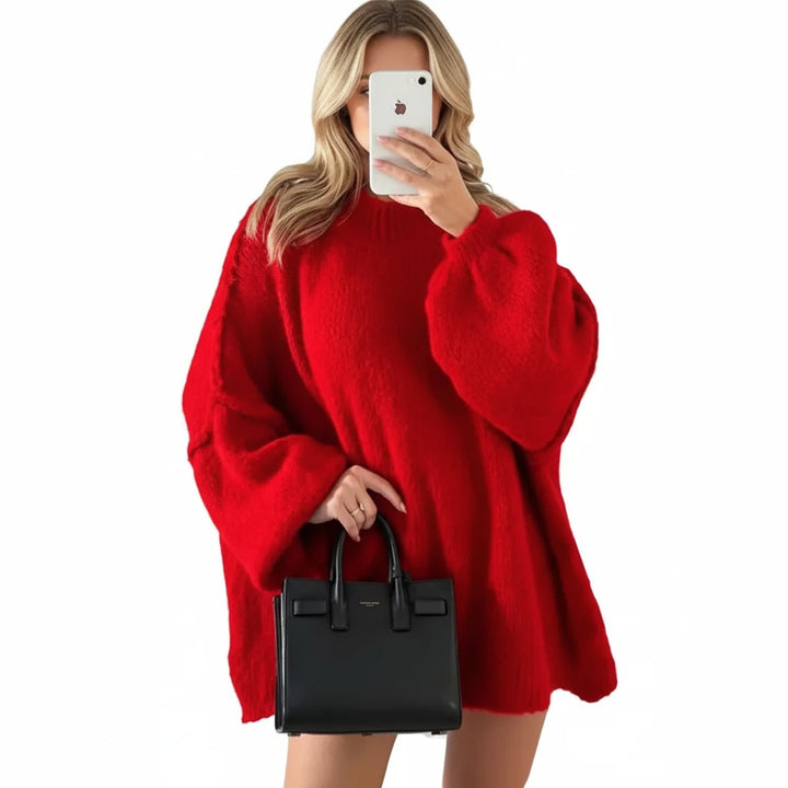 FALUVA Malia Knit Jumper - Elegantly Designed Red