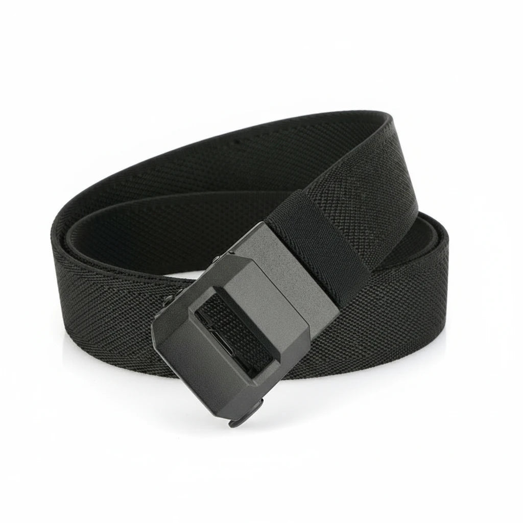 FALUVA Men's Tactical Belt - Heavy Duty Nylon Black
