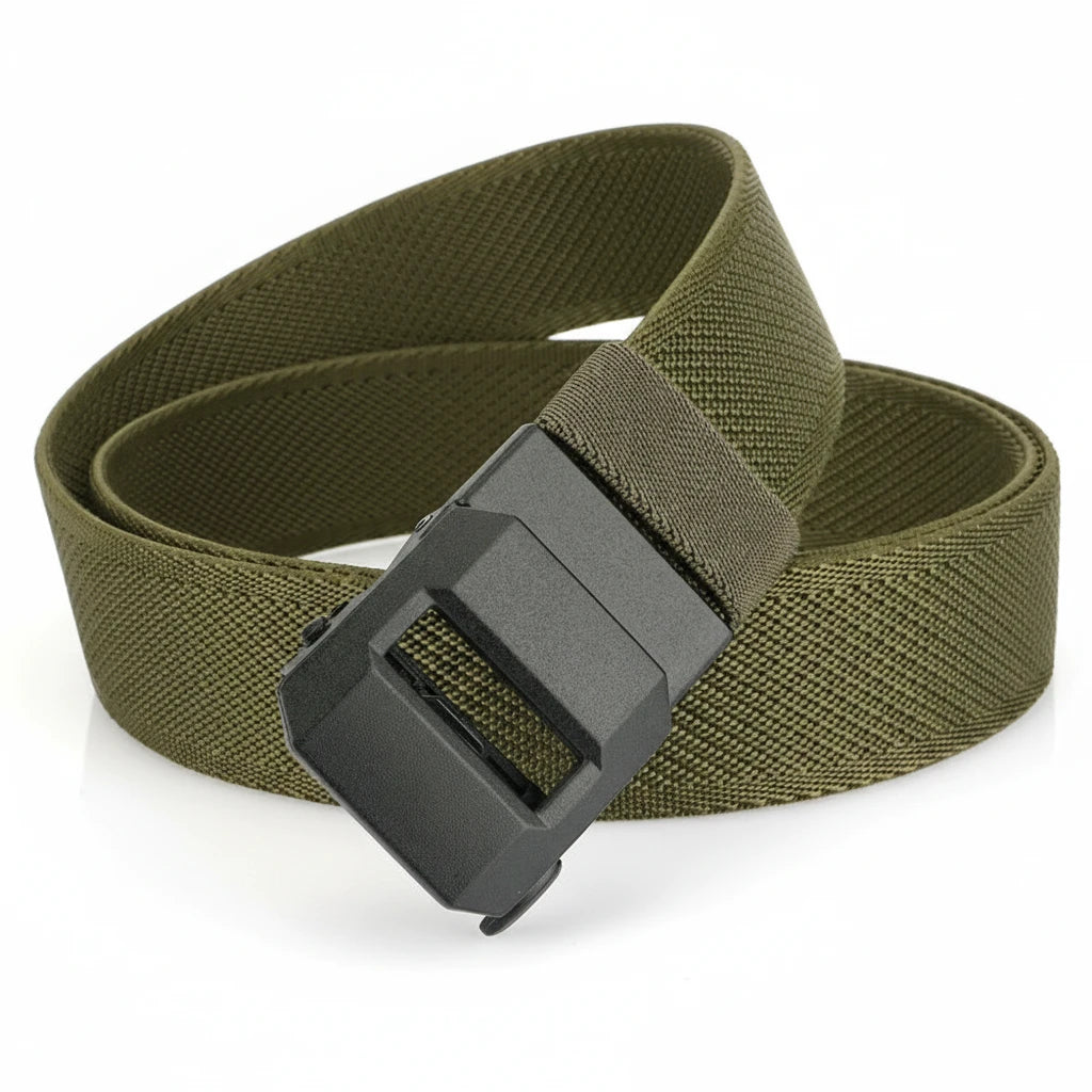 FALUVA Men's Tactical Belt - Heavy Duty Nylon Green