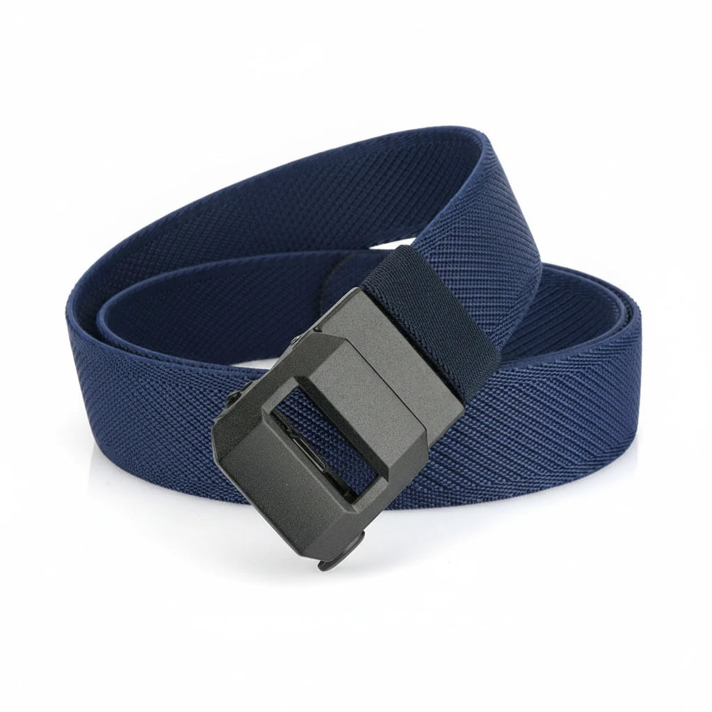 FALUVA Men's Tactical Belt - Heavy Duty Nylon Blue