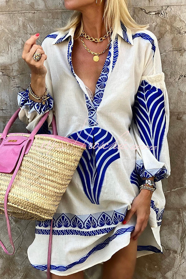 FALUVA Mila Tunic Shirt Mini Dress