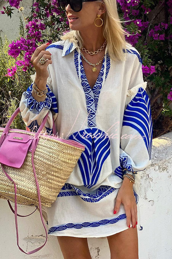 FALUVA Mila Tunic Shirt Mini Dress