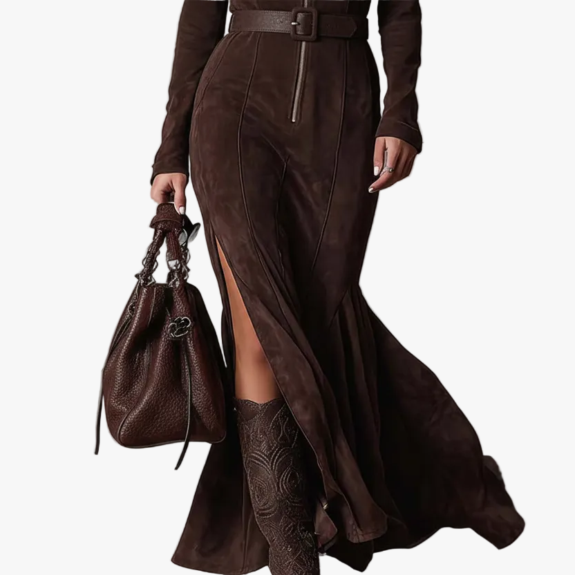 FALUVA Millie Belted Maxi Dress