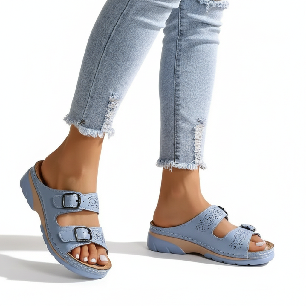 FALUVA Mira Orthopedic Sandals Light Blue