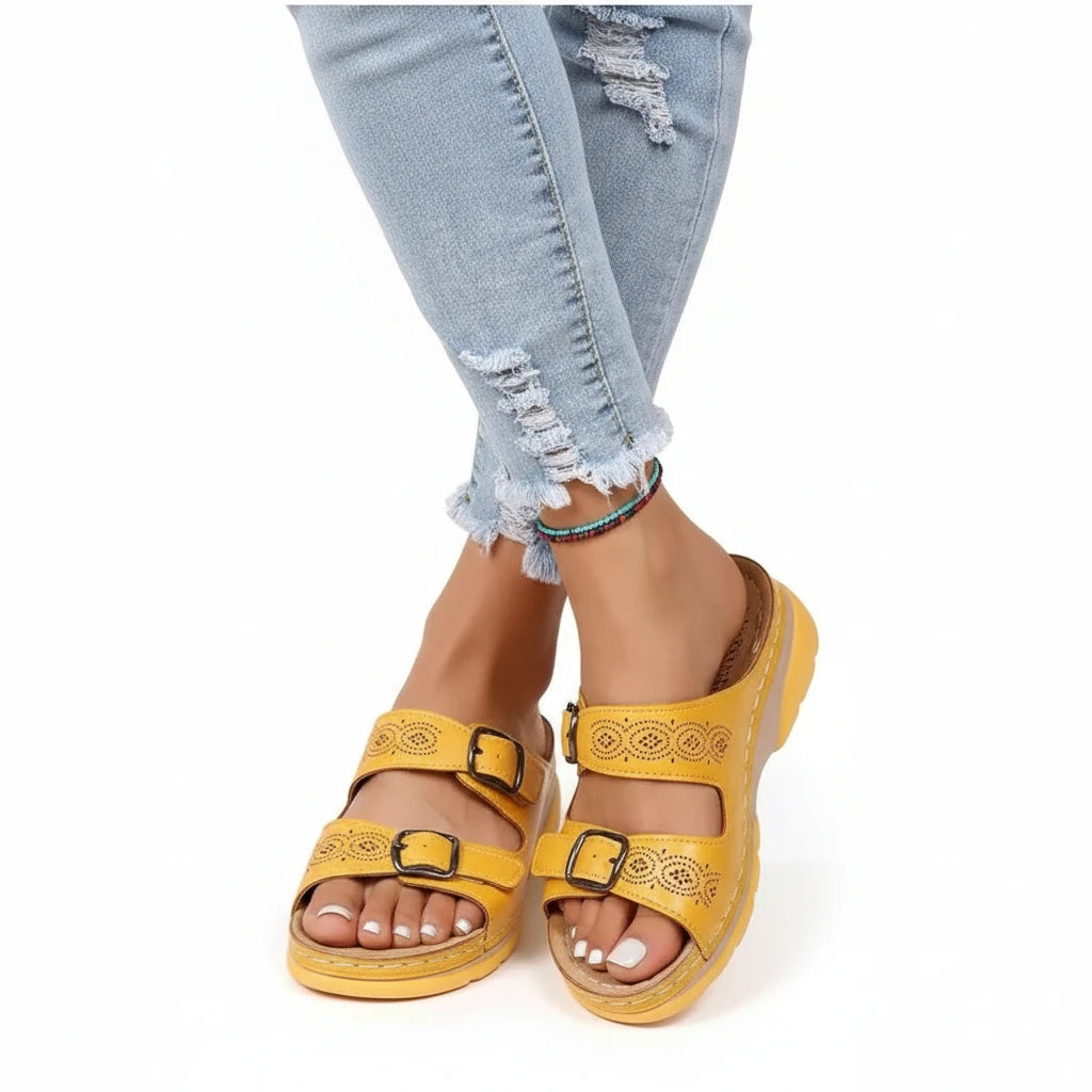 FALUVA Mira Orthopedic Sandals Yellow